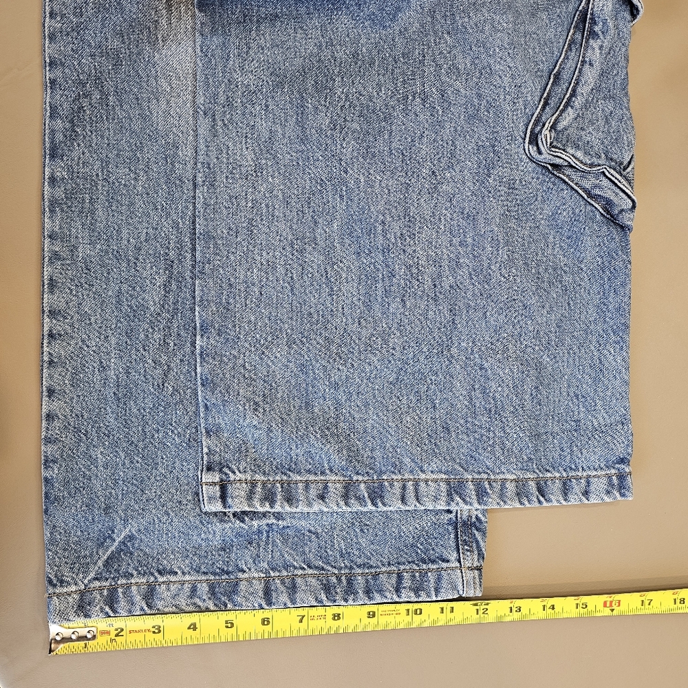 Super Baggy Cargo Denim Jeans By Cotton On Sz 14 - Picture 10 of 16